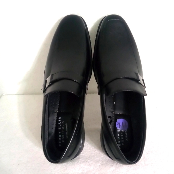 PERRY ELLIS MEN'S JUSTIN LOAFER | SIZE 11.5 | BLACK - Picture 9 of 11